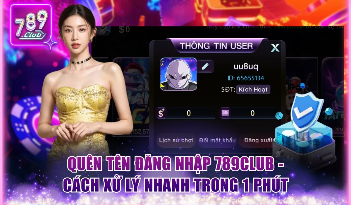 Quên tên đăng nhập 789Club