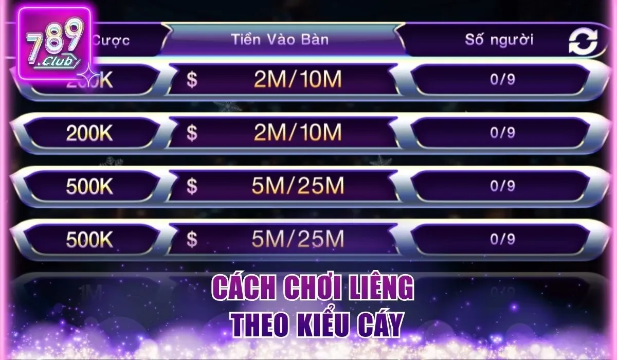 Cách chơi Liêng theo kiểu cáy