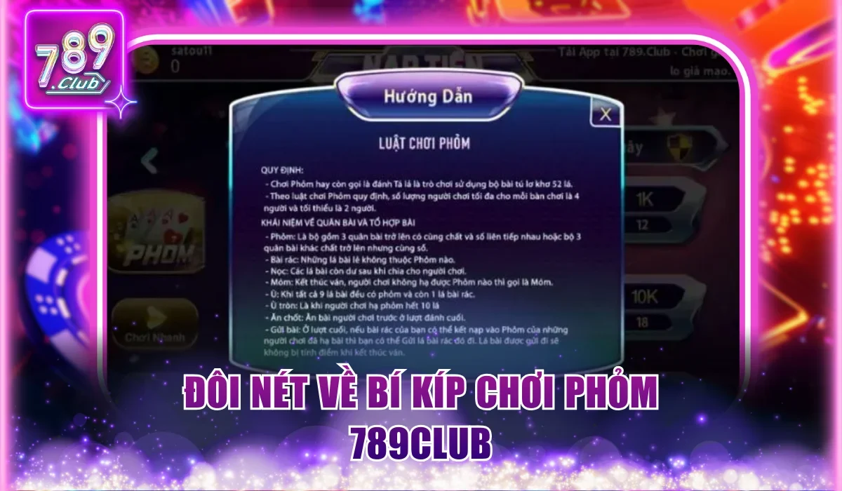 Bí Quyết Đánh Phỏm 789Club Thu Lãi Khủng, Ăn Đậm Liên Tục 1 Đôi nét về bí kíp chơi Phỏm 789Club