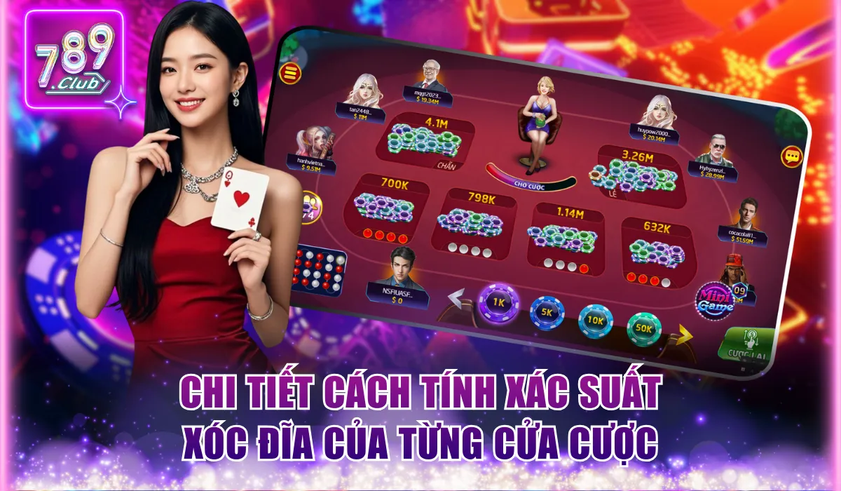 Chi tiết cách tính xác suất xóc đĩa của từng cửa cược